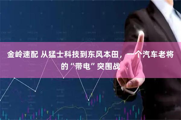 金岭速配 从猛士科技到东风本田，一个汽车老将的“带电”突围战