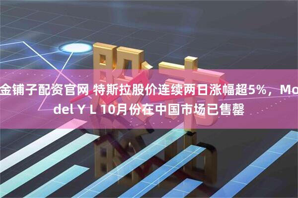 金铺子配资官网 特斯拉股价连续两日涨幅超5%，Model Y L 10月份在中国市场已售罄